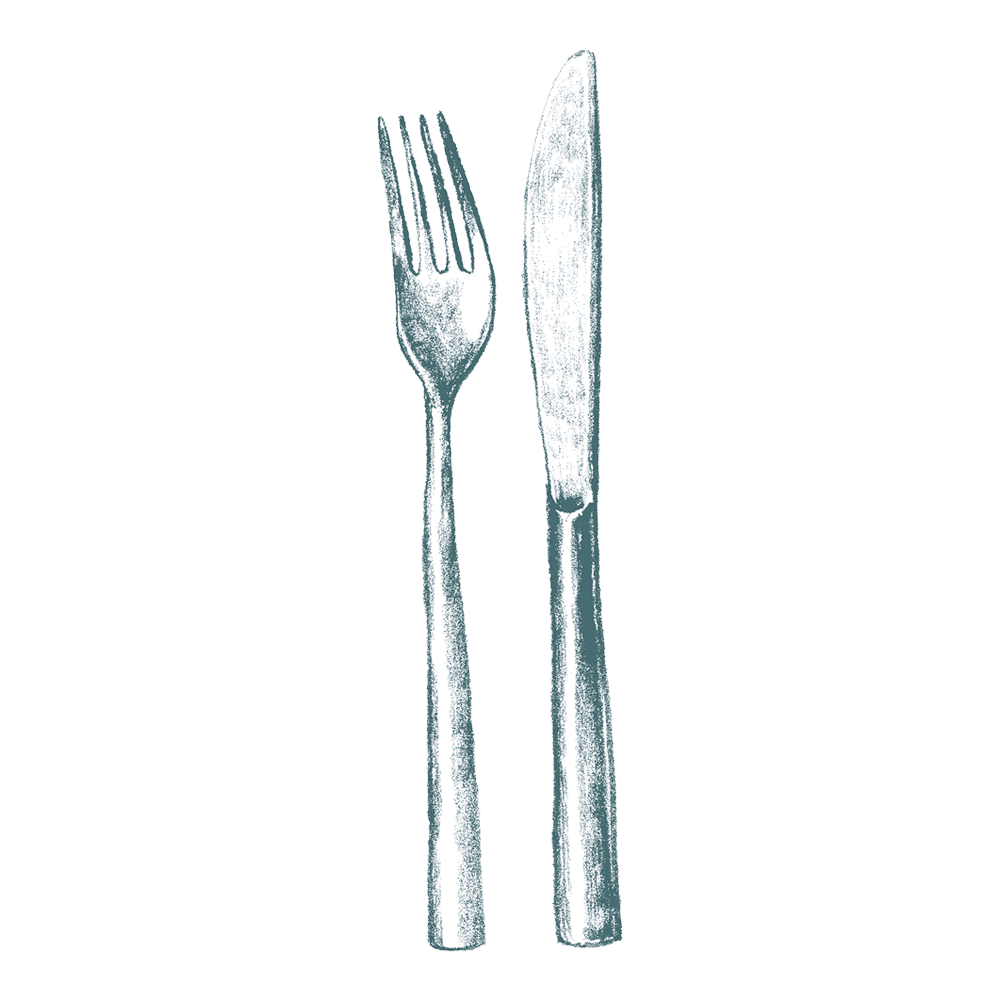 Fork and knife